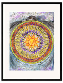 Innrammet kunsttrykk Solar Plexus Chakra