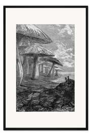 Gerahmter Kunstdruck Die Reise zum Mittelpunkt der Erde