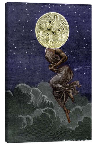 Leinwandbild Reise um den Mond