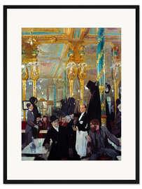 Gerahmter Kunstdruck Das königliche Café in London