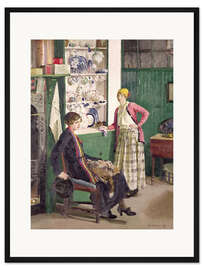 Gerahmter Kunstdruck In der Küche