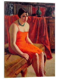 Gallery print Seated Woman in a Red Dress