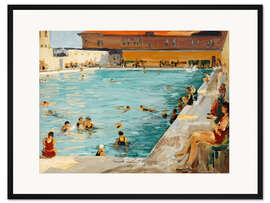 Gerahmter Kunstdruck Der Pool, Palm Beach