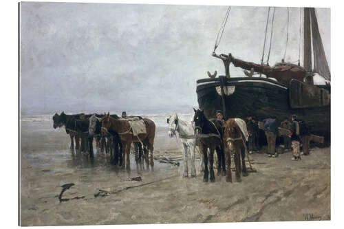 Gallery print Boat on the Beach at Scheveningen