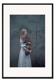 Gerahmter Kunstdruck Der Fuchs und das Mädchen