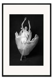 Gerahmter Kunstdruck Schwanensee