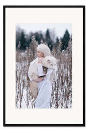 Gerahmter Kunstdruck Der Fuchs und das Mädchen