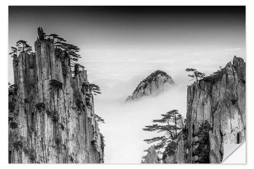 Selvklebende plakat Huangshan in China