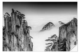 Selvklebende plakat Huangshan in China