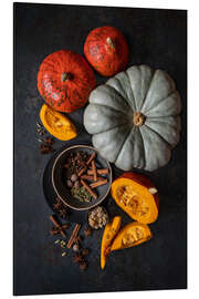 Aluminium print Bringing autumn to the table