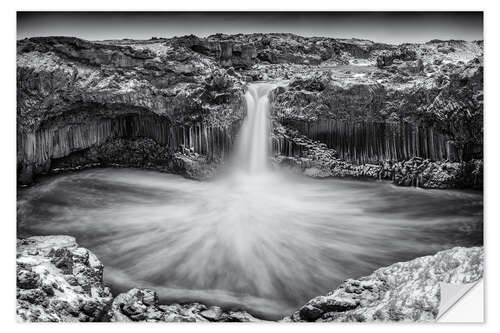 Selvklæbende plakat Aldeyjarfoss