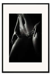 Gerahmter Kunstdruck Sinnliche Lingerie