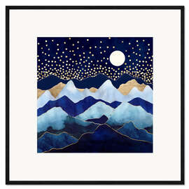 Ingelijste kunstdruk Firefly star