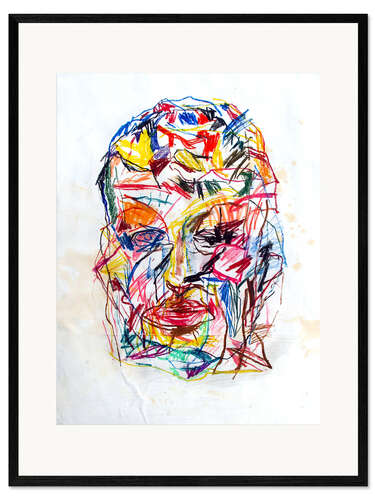 Gerahmter Kunstdruck Farbrausch