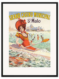 Gerahmter Kunstdruck Grand Casino Municipal de St. Malo (französisch)