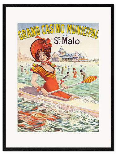 Stampa artistica con cornice Grand Casino Municipal de St. Malo
