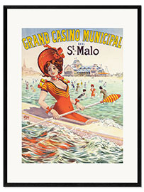 Framed art print Grand Casino Municipal de St Malo (French)