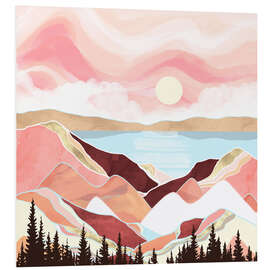 Foam board print Autumn Lake Sunrise Landscape