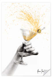 Muursticker Shaken Martini