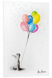 PVC print French bulldog with balloons