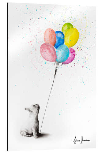 Galleritryk The French Bulldog And The Balloons