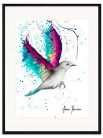 Gerahmter Kunstdruck Sonnenuntergang unter den Schwingen