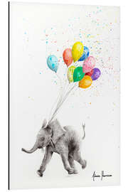 Magnettafel Elefant mit Luftballons