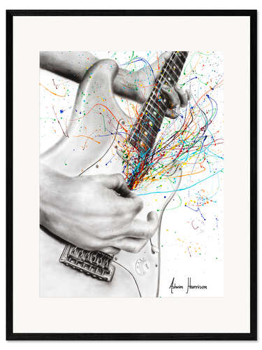 Kunsttryk i ramme The Guitar Solo