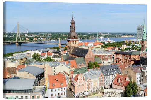 Quadro em tela Skyline de Riga, Letônia