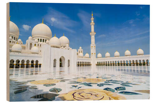 Wood print Sheikh Zayed Mosque, Abu Dhabi