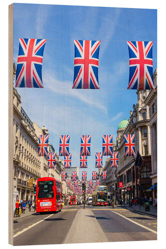Wood print Regent Street, London