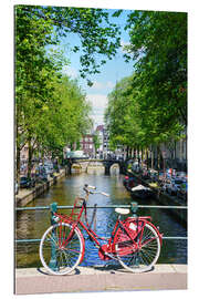 Gallery print Red bike, Amsterdam