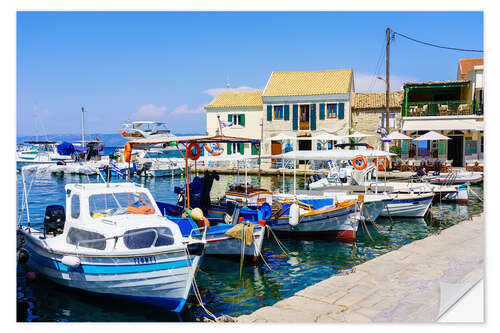 Selvklebende plakat Loggos harbor, Greece