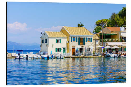 Aluminiumsbilde Island port on Paxos, Greece