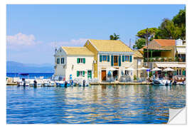 Wandsticker Inselhafen auf Paxos, Griechenland