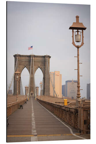 Aluminium print Brooklyn Bridge, New York City