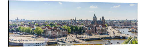 Aluminium print Skyline of Amsterdam