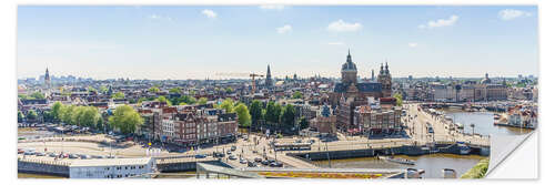 Selvklebende plakat Skyline of Amsterdam