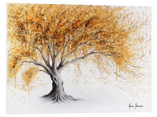 PVC print Golden Glow Tree