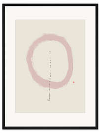 Gerahmter Kunstdruck Zentriert