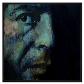 Gerahmter Kunstdruck Leonard Cohen: The Baffled King Composing Hallelujah