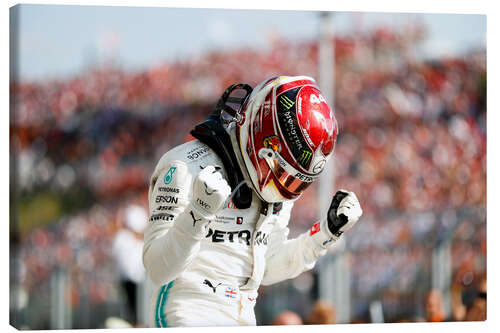 Canvas print Lewis Hamilton, Hungarian GP 2019