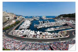 Naklejka na ścianę The Formula 1 circuit in Monte Carlo, Monaco 2017