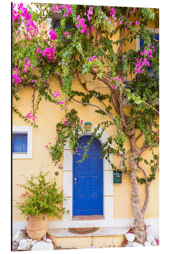 Aluminium print Typical greek house