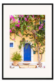 Gerahmter Kunstdruck Griechisches Haus