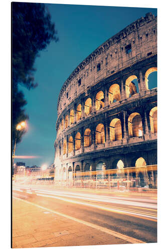 Aluminiumsbilde The Colosseum at night