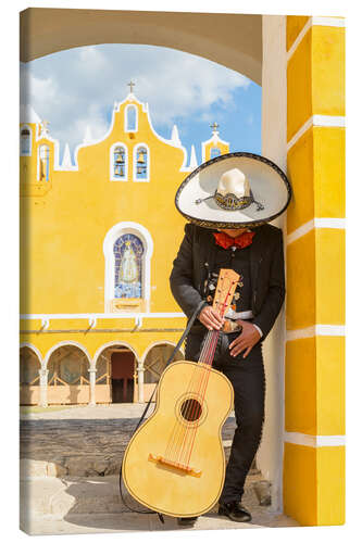 Canvas print Mexican Mariachi with his guitar