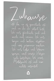 Gallery Print Zuhause – Gedicht