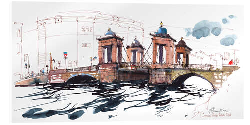 Acrylic print Lomonosov Bridge, Saint Petersburg, Russia