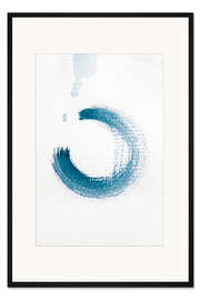 Gerahmter Kunstdruck Blauer Kreis